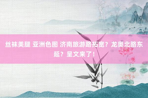 丝袜美腿 亚洲色图 济南旅游路拓宽？龙奥北路东延？呈文来了！